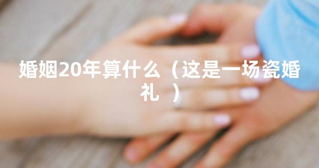 婚姻20年算什么（这是一场瓷婚礼  ）